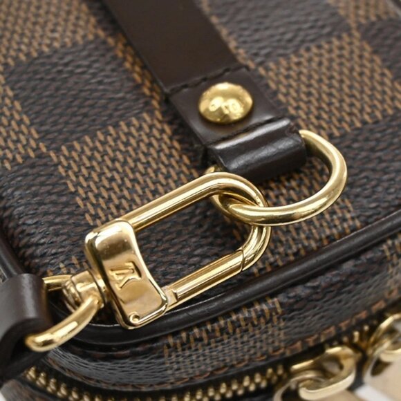 LOUIS VUITTON Etui Okapi PM Shoulder Pouch Bag Damier Ebene Brown - Picture 15 of 16